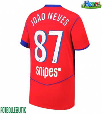 Paris Saint-Germain Joao Neves #87 Tredje Tröja 2025-26 Kortärmad
